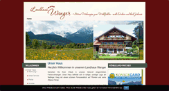 Desktop Screenshot of landhaus-wanger.de